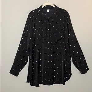 🌟 star pattern button up blouse 🌟